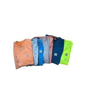 Carhartt Men’s Distressed Short Sleeve Bundle of 7